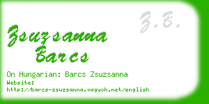 zsuzsanna barcs business card
